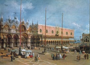 Venecia - La Plaza de San Marcos de Giovanni Antonio Canal